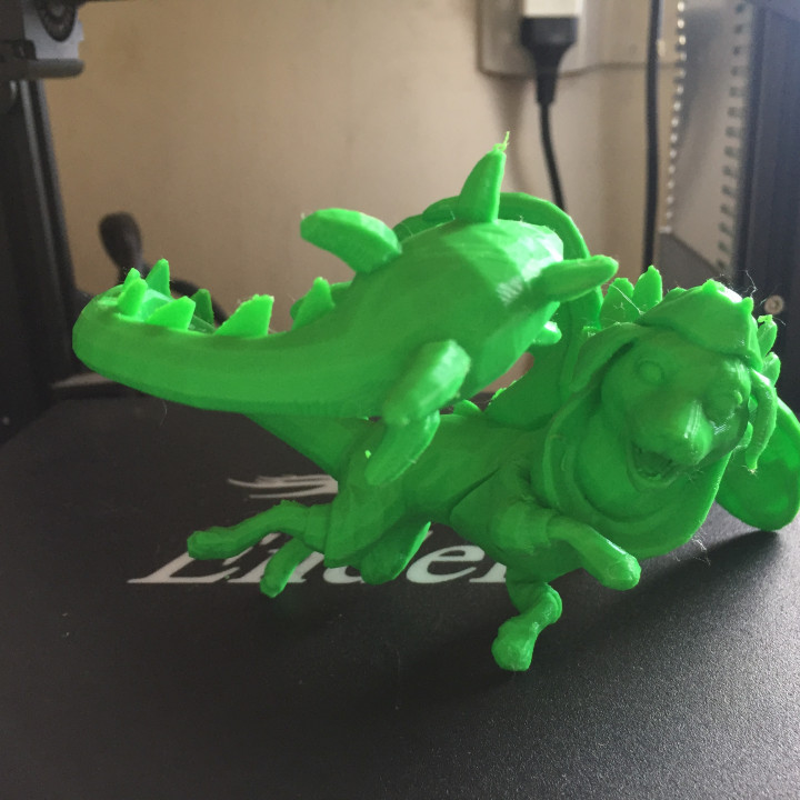 Kukulkan Drachen Doggo Spiel Fan Art schlagen Dios 3D print model - Mito3D