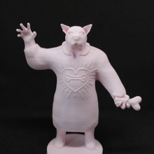cleric dog - boardgames animal collection tabletop fantasy figure miniature dungeon d&d 3d print model - Mito3D