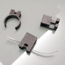 soporte cable USB acortar cables cavi 3d print model - Mito3D