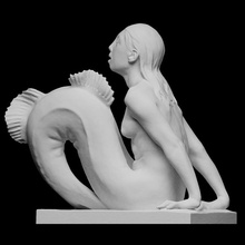 Deniz Kızı taramak 3d mitoloji heykel Danimarka dili Artec Openglam artec eva smk open anne marie carls nielsen female artist 3d print model - Mito3D