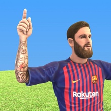 Lionel messi Barcelone Argentine FC Barcelona fissure colorwithxyz lionelmessi barsa 3d print model - Mito3D