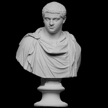 geta taramak büst Vesika Roma heykel imparator Louvre Alçı Caracalla Artec Openglam artec eva smk open publius septimius gabies 3d print model - Mito3D