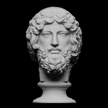 barbudo dietas Zeus Varredura fracasso grego iluminação gesso trovão olimpo deuses gregos 3d print model - Mito3D