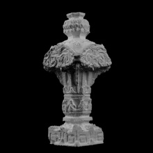 muslim funerary stele guimet museum paris scan 3d print model - Mito3D