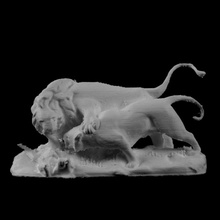 lions lutte sanglier jardin tuileries paris numérisation 3d print model - Mito3D