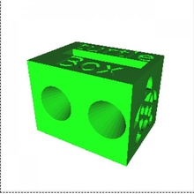 turtle box sound amplifier music speaker 3d print model - Mito3D