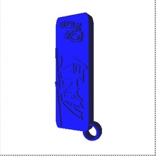etiqueta chaveiro legal chave maravilha mochila Minecraft azul jogador Kanye Mario Kart roblox Thanos dias Tiktok liltecca asaprocky dababy 3d print model - Mito3D