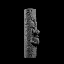 house elevated mortuary chamber pillar quai branly paris scan 3d print model - Mito3D