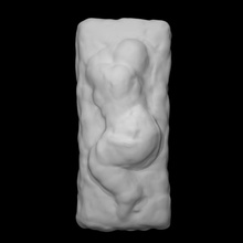 scottfhallsculpture007 scan reading art cloud sculpture professor original scanned sketch fine figurative clay veiled realism impressionism realist existentialism bound bfa amorphous mfa pareidolia 3d print model - Mito3D