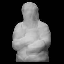 scottfhallsculpture033 taramak okuma Sanat bulut heykel profesör orijinal tarandı eskiz ince mecazi kil örtülü gerçekçilik izlenimcilik gerçekçi varoluşçuluk ciltli bfa amorf mfa Pareidolia 3d print model - Mito3D