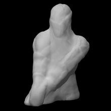 scottfhallsculpture036 taramak okuma Sanat bulut heykel profesör orijinal tarandı eskiz ince mecazi kil örtülü gerçekçilik izlenimcilik gerçekçi varoluşçuluk ciltli bfa amorf mfa Pareidolia 3d print model - Mito3D