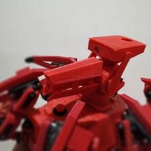 esadecimale robo v1 cannone modulo arduino pistola robot guerra ragno hexapod hexabot 3d print model - Mito3D