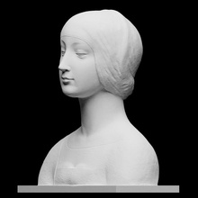 female bust isabella aragon scan portrait queen woman soft portugal artec consort idealised francesco-laurana openglam artec-eva smk-open 3d print model - Mito3D