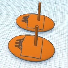 panier boucles d'oreilles basketball 3d print model - Mito3D