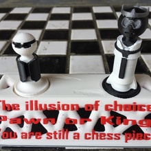 illusion choice -version toys & games chess king pawn display stand matrix morpheus neo set asllexicon todd olsen starlabs3d star labs 3d piece 3d print model - Mito3D