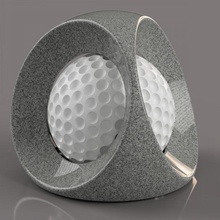 Balle cativo arte decoração escultura girador mão 3d print model - Mito3D