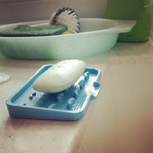 goteo jabón soporte plato jardín baño cocina agua limpiar lavabo seco jabonoso 3d print model - Mito3D