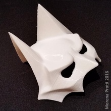 bat-cat mask props & cosplay hat batman cat costume dark face funny gotham halloween head knight superhero zbrush night dark-knight 3d print model - Mito3D