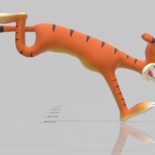animated tiger colorwithxyz 3d print model - Mito3D