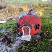 pumpkin hut autumn candle decoration garden halloween house light miniature fairy 3d print model - Mito3D