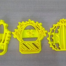 cactus biscotto taglierina cookie cutter tubo 3d print model - Mito3D
