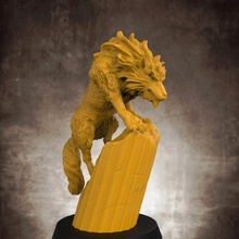 Loup compagnon table fantaisie marteau guerre miniature donjons Dragons dnd 3d print model - Mito3D