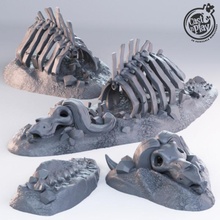 fera cemitério tampo mesa dinossauro fantasia fdm esqueleto terreno dlp terra dnd espalhar castnplay lápide 3d print model - Mito3D