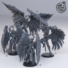 celestial guardião tampo mesa fantasia Toque anjo dnd fundida alado céu Casntplay 3d print model - Mito3D