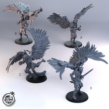 angel warrior store bird fantasy wings feathers dnd cast winged bard castnplay 3d print model - Mito3D