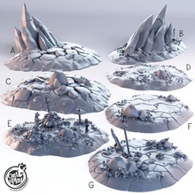 hell terrain tabletop fantasy rpg dnd cast magma lava scatter castnplay 3d print model - Mito3D