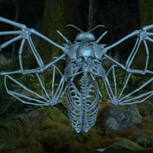 décès tête hawkmoth squelette jouets Jeux OS Halloween horreur insecte effrayant crâne Mort vivant mort papillon nuit 3d print model - Mito3D