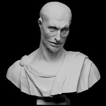 busto profeta estatua estúpido escanear hombre retrato masculino florencia yeso Copiar artec Duomo donatello cosecha openglam eva smk open kabacuc 3d print model - Mito3D