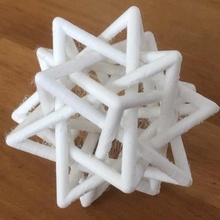 tetrahedral star toys & games math dodecahedron polyhedron tetrahedron 3d print model - Mito3D