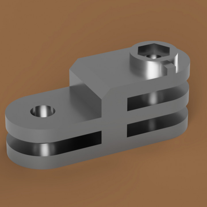 gopro extensão adaptador 3D print model - Mito3D