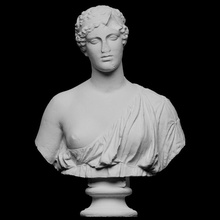 bust woman oxford scan portrait roman sculpture aphrodite plaster breast sappho idealised 3d print model - Mito3D