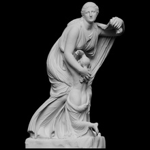 niobe youngest daughter scan mother mythology sculpture death plaster colossal copy artec antiquity openglam artec-eva 3d print model - Mito3D