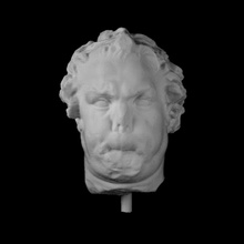 mármol cabeza sátiro museo metropolitano arte york scan 3d print model - Mito3D