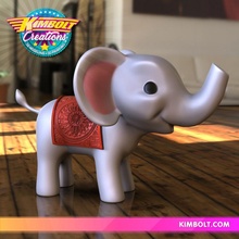 baby elephant store cute sweet toy infant kid snugly 3d print model - Mito3D