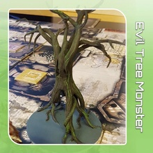 evil tree monster tabletop halloween horror mini plant rpg spooky miniature d&d 28mm 5e gargantuan 3d print model - Mito3D