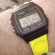 casio f-91w watch strap - original style spare parts band 3d print model - Mito3D