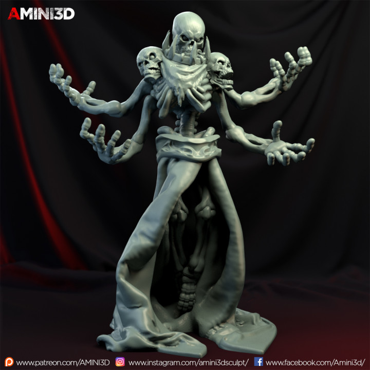 esqueleto 03 tampo mesa 3d Bruxas Morto vivo miniatura 3dprint masmorras Dragões d dnd Masmorras jogo miniature3d amini3d miniaturas impressas tabletopgamesaddict tabletopgamers mestre 3D print model - Mito3D