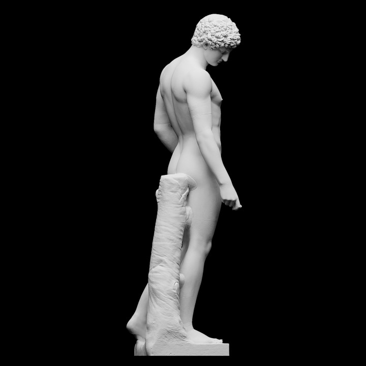 capitolino antinoo scansione eroe scultura capolavoro gesso Ermete Adriano full figure artec albani cc0 openglam eva smk open 3D print model - Mito3D