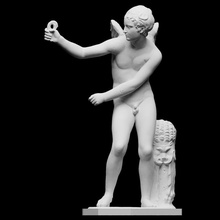 eros bending bow scan god greek love mythology roman plaster copy artec openglam artec-eva smk-open lyssipus 3d print model - Mito3D