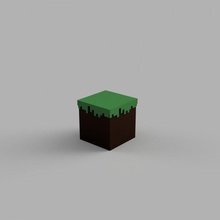 Minecraft Schmutz Block 3d print model - Mito3D