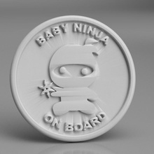 ninja bebê porta copos carro montanha russa café chá idealab carsign 3d print model - Mito3D