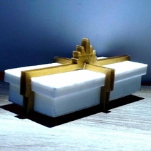 gift box usb key 3d print model - Mito3D