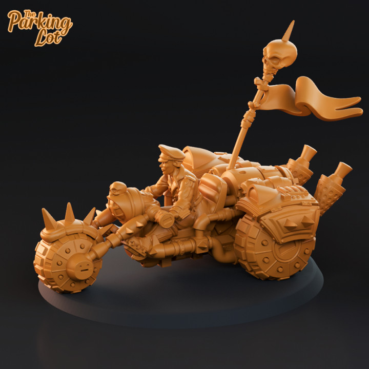 death bike fantasy motor road wargaming warhammer vehicles dnd castnplay 3D print model - Mito3D