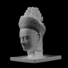 masculine divinity guimet museum paris scan 3d print model - Mito3D
