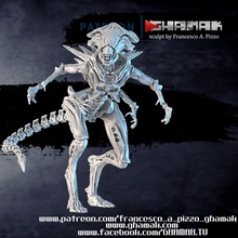 reina mesa acción extraterrestre juego gigante miniaturas monstruo rol rpg sci fi guerra miniatura coleccionista 3d print model - Mito3D