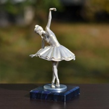 Ballerina 2 Garten weiblich Figur Skulptur Frau Charakter Miniatur tanzen Ballett Mädchen 3d print model - Mito3D